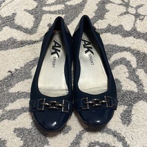 Navy blue flats